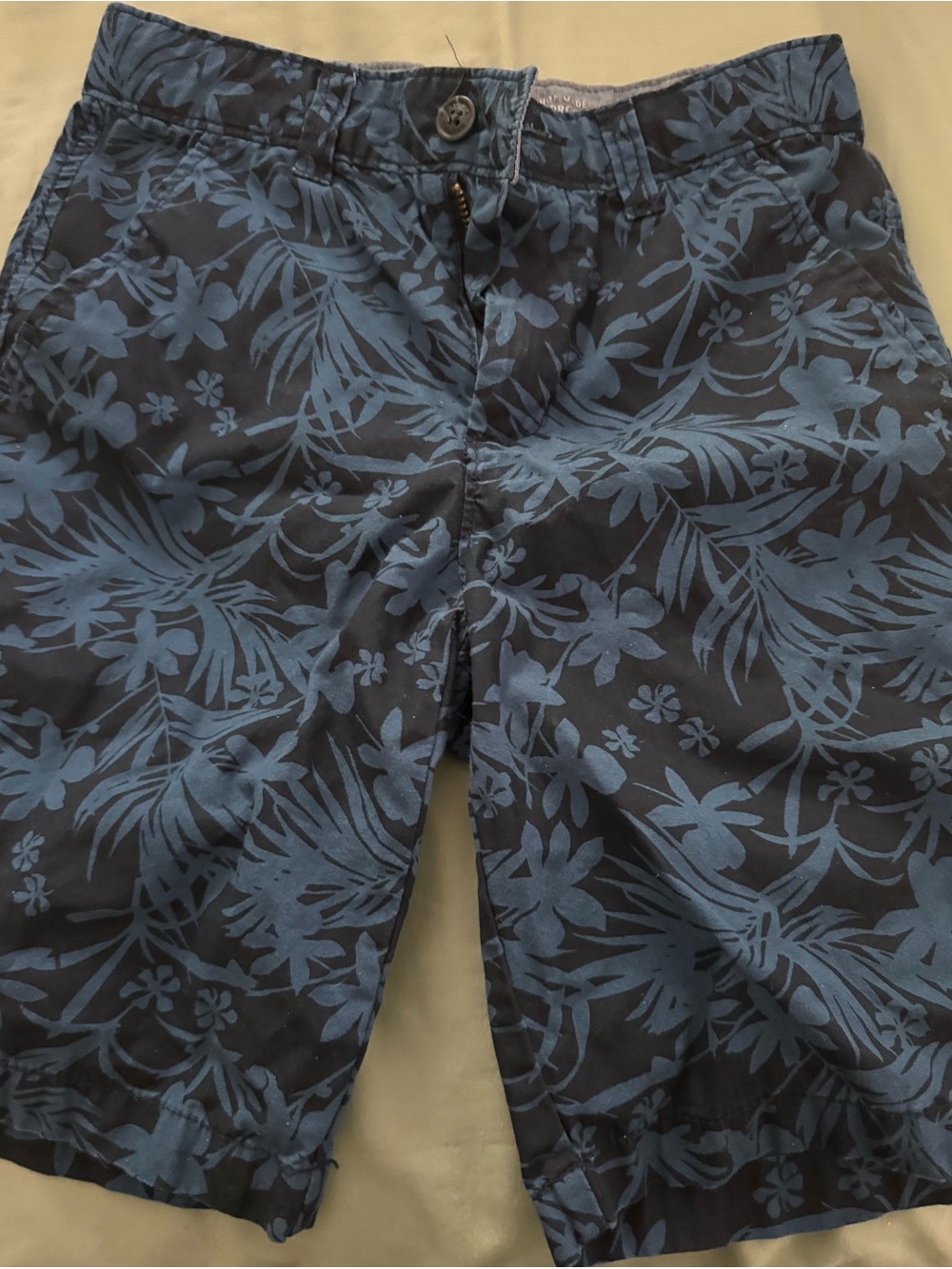 Nautica Blue Tropical Print Shorts